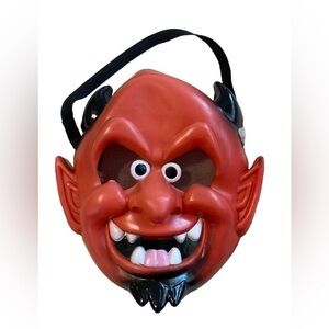 Vintage Red Devil Halloween Mask